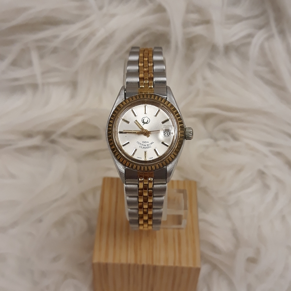 Cotton Bowl 1984 2 tone womens watch